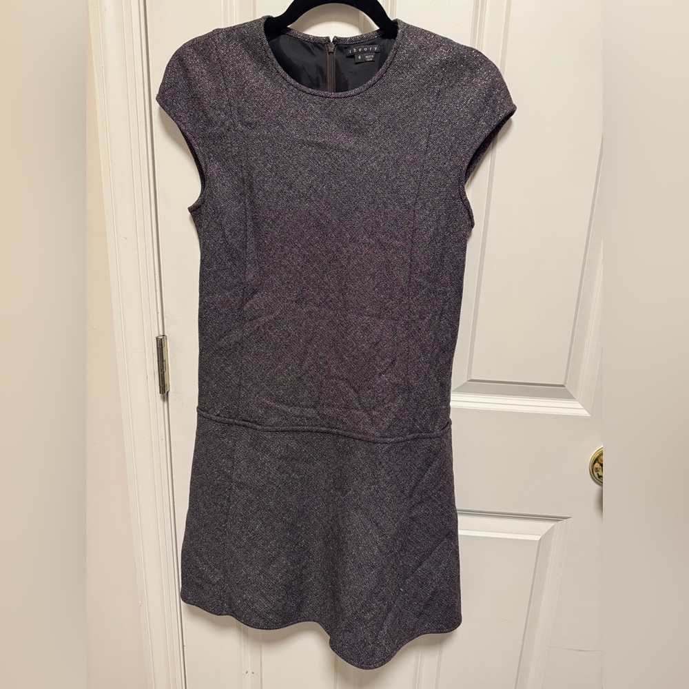 Theory Charcoal Mini Dress
